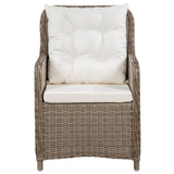 11 Piece Outdoor Dining Set Poly Rattan Brown