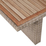 7 Piece Outdoor Dining Set with Cushions Poly Rattan Brown