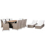 11 Piece Outdoor Dining Set Poly Rattan