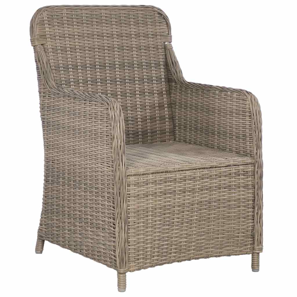 11 Piece Outdoor Dining Set Poly Rattan