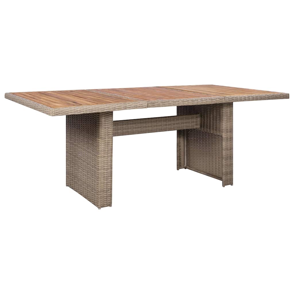 11 Piece Outdoor Dining Set Poly Rattan