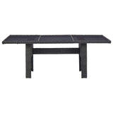 9 Piece Outdoor Dining Set Poly Rattan Black