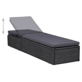 11 Piece Outdoor Dining Set Poly Rattan Black - Extra Image