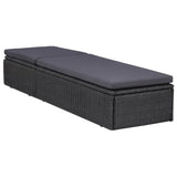 11 Piece Outdoor Dining Set Poly Rattan Black - Extra Image