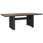 7 Piece Outdoor Dining Set with Cushions Poly Rattan Black