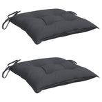 Chair Cushions 2 pcs Anthracite 40x40x7 cm Oxford Fabric