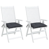 Chair Cushions 2 Pcs Anthracite 40x40x7 Cm Fabric
