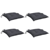 Chair Cushions 4 Pcs Anthracite 40x40x7 Cm Fabric - Front View