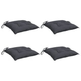 Chair Cushions 4 pcs Anthracite 40x40x7 cm Oxford Fabric - Side View