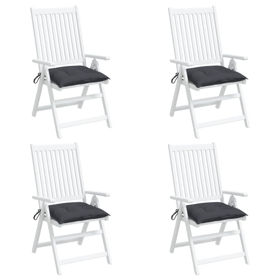 Chair Cushions 4 pcs Anthracite 40x40x7 cm Oxford Fabric