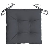 Chair Cushions 4 Pcs Anthracite 40x40x7 Cm Fabric - 45-Degree Angle