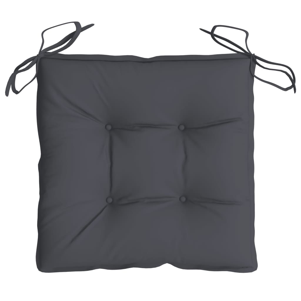 Chair Cushions 6 Pcs Anthracite 40x40x7 Cm Fabric