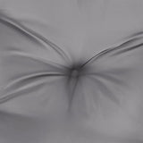 Chair Cushions 2 Pcs Grey 40x40x7 Cm Fabric