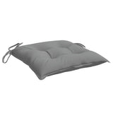 Chair Cushions 4 Pcs Grey 40x40x7 Cm Fabric - Top-Down View