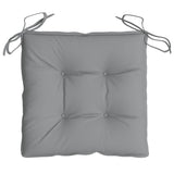 Chair Cushions 4 pcs Grey 40x40x7 cm Oxford Fabric - Rear View