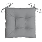 Chair Cushions 6 Pcs Grey 40x40x7 Cm Fabric