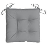 Chair Cushions 6 pcs Grey 40x40x7 cm Oxford Fabric - Rear View
