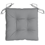Chair Cushions 6 pcs Grey 40x40x7 cm Oxford Fabric - Rear View