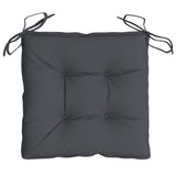 Chair Cushions 2 Pcs Anthracite 50x50x7 Cm Fabric