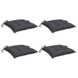 Chair Cushions 4 Pcs Anthracite 50x50x7 Cm Fabric - Front View
