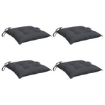 Chair Cushions 4 pcs Anthracite 50x50x7 cm Oxford Fabric