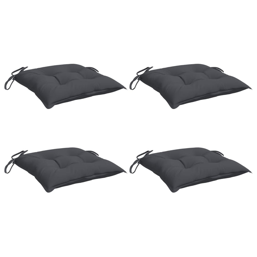 Chair Cushions 4 pcs Anthracite 50x50x7 cm Oxford Fabric