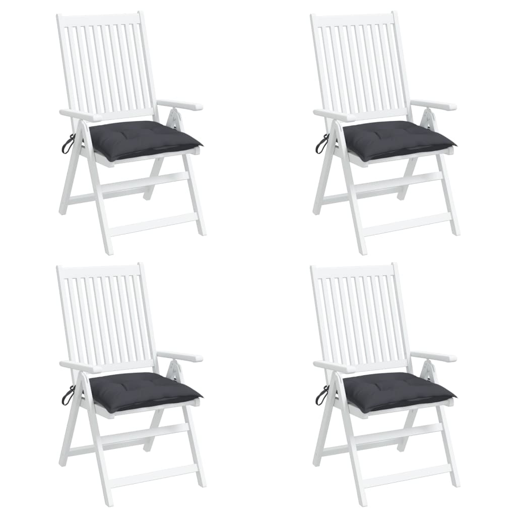 Chair Cushions 4 Pcs Anthracite 50x50x7 Cm Fabric