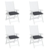 Chair Cushions 4 Pcs Anthracite 50x50x7 Cm Fabric