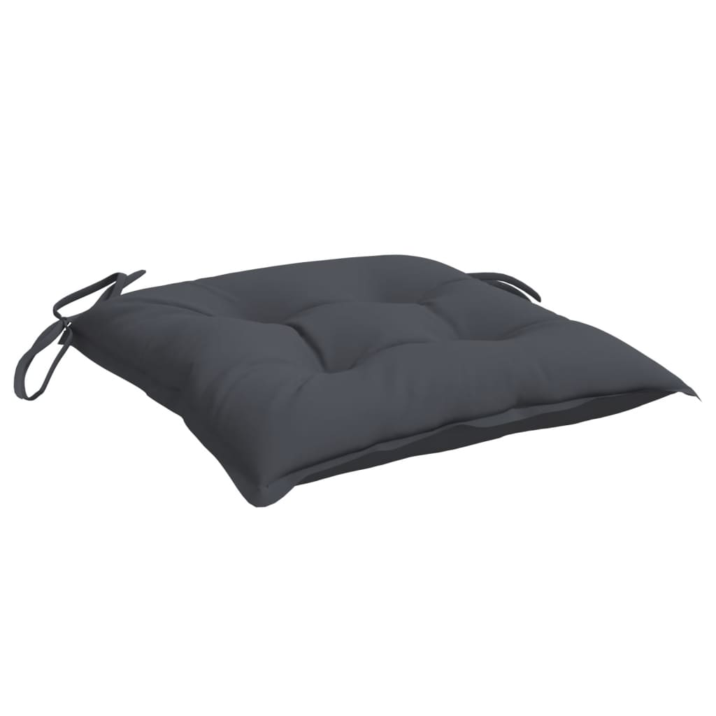 Chair Cushions 4 Pcs Anthracite 50x50x7 Cm Fabric
