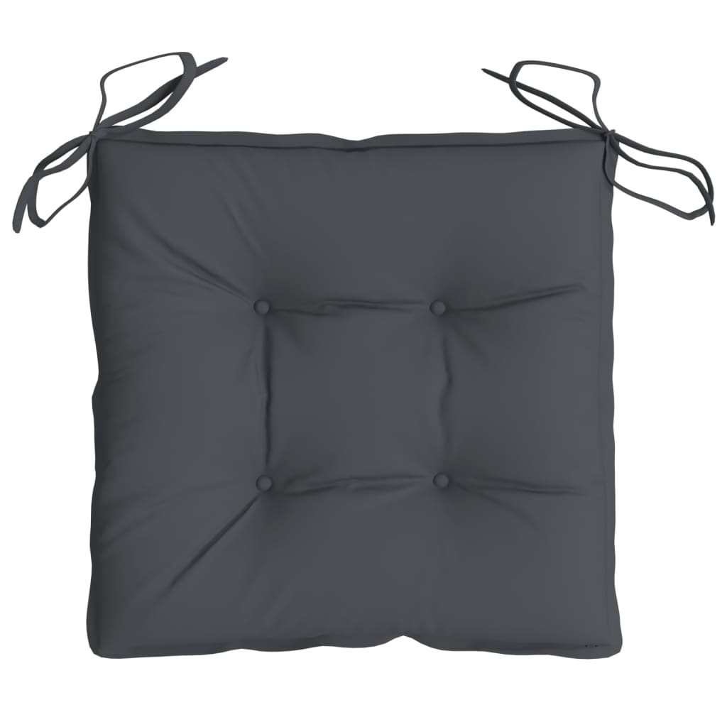Chair Cushions 4 Pcs Anthracite 50x50x7 Cm Fabric
