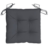 Chair Cushions 4 pcs Anthracite 50x50x7 cm Oxford Fabric - Rear View