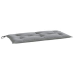 Garden Bench Cushion Grey 100x50x7 Cm Fabric
