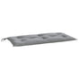 Garden Bench Cushion Grey 100x50x7 Cm Fabric