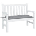 Garden Bench Cushion Grey 100x50x7 Cm Fabric