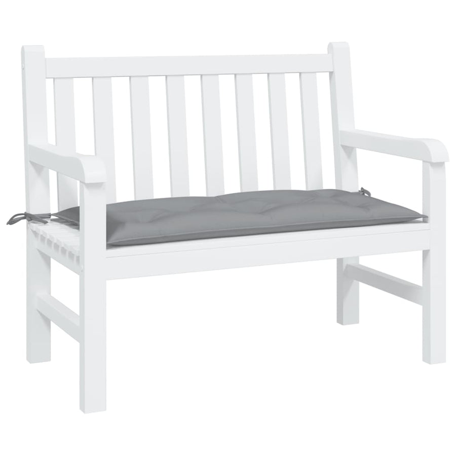 Garden Bench Cushion Grey 100x50x7 Cm Fabric