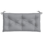 Garden Bench Cushion Grey 100x50x7 Cm Fabric