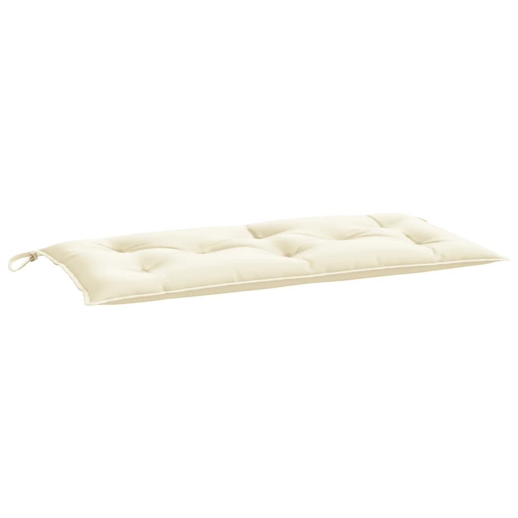 Garden Bench Cushion Cream White 100x50x7 Cm Fabric