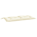 Garden Bench Cushion Cream White 100x50x7 Cm Fabric