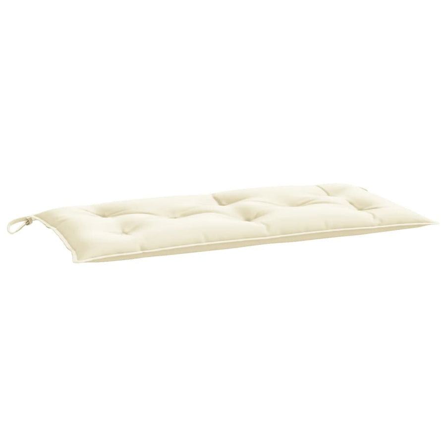 Garden Bench Cushion Cream White 100x50x7 Cm Fabric