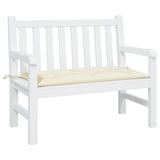 Garden Bench Cushion Cream White 100x50x7 Cm Fabric