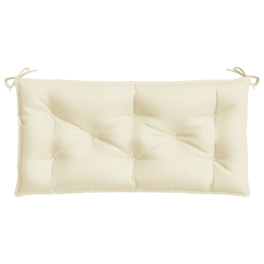 Garden Bench Cushion Cream White 100x50x7 Cm Fabric
