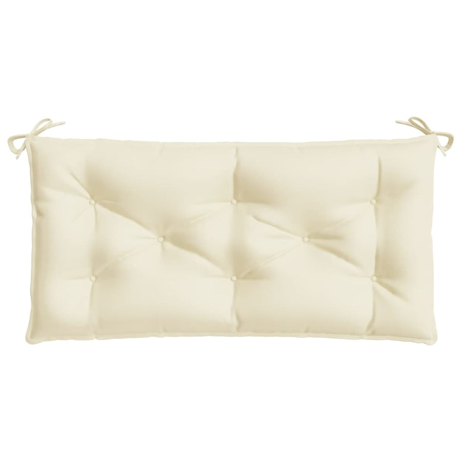 Garden Bench Cushion Cream White 100x50x7 Cm Fabric