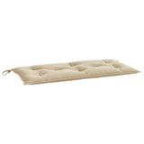 Garden Bench Cushion Beige 100x50x7 Cm Fabric