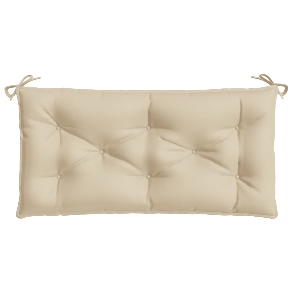 Garden Bench Cushion Beige 100x50x7 Cm Fabric