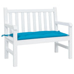 Garden Bench Cushion Light Blue 100x50x7 Cm Fabric