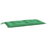 Garden Bench Cushion Green 100x50x7 Cm Fabric