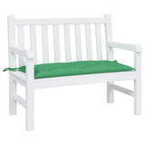 Garden Bench Cushion Green 100x50x7 Cm Fabric