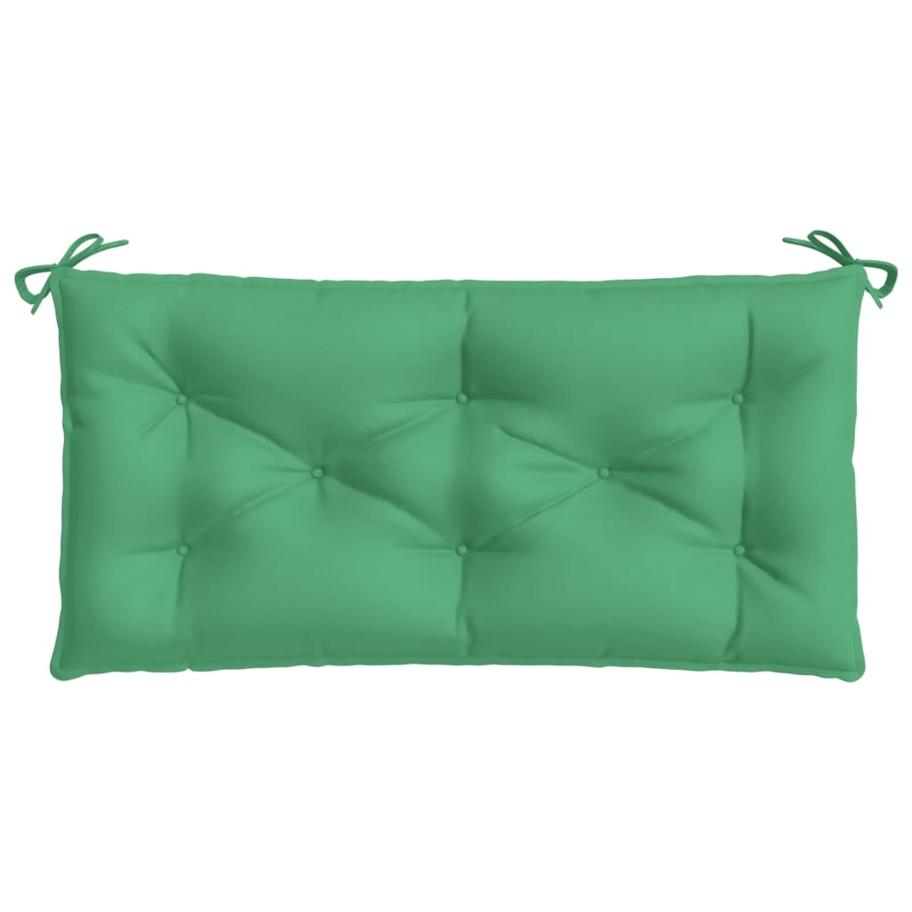 Garden Bench Cushion Green 100x50x7 Cm Fabric