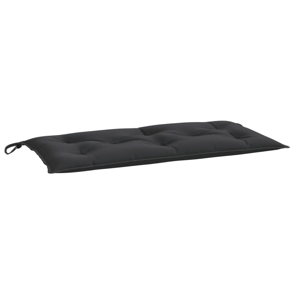 Garden Bench Cushion Black 100x50x7 Cm Fabric