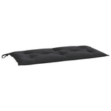 Garden Bench Cushion Black 100x50x7 Cm Fabric